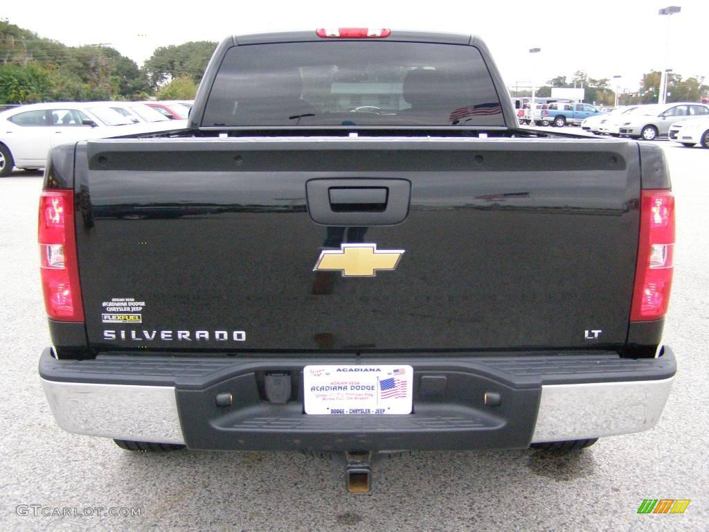 2008 Silverado 1500 LT Extended Cab - Black / Dark Titanium photo #4