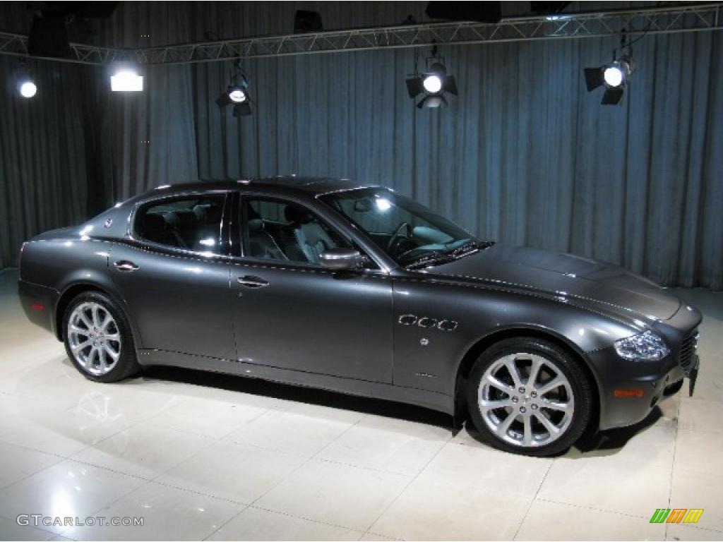 2007 Quattroporte  - Grigio Granito (Dark Grey) / Nero photo #3