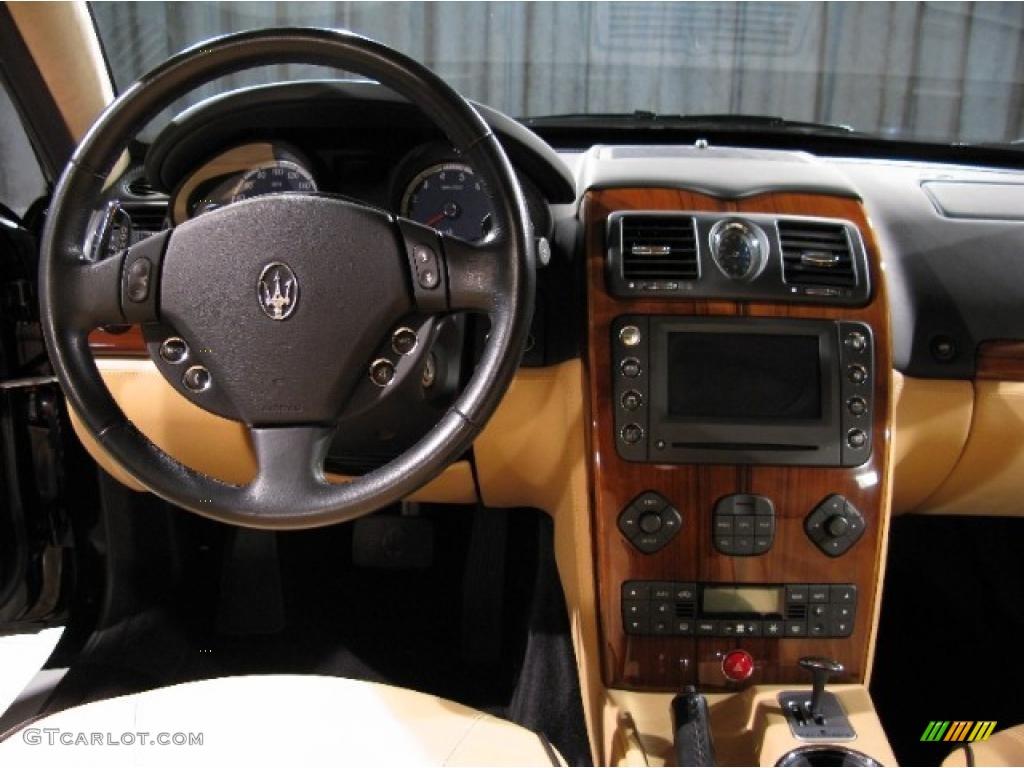 2007 Maserati Quattroporte Standard Quattroporte Model Beige Dashboard Photo #23676142