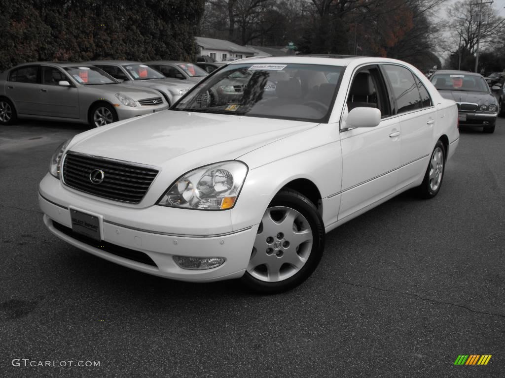2003 LS 430 Sedan - Crystal White / Ivory photo #1