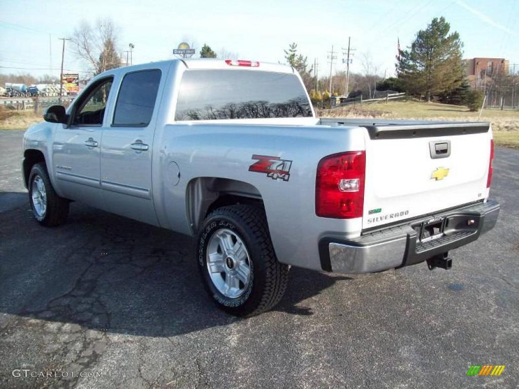 2010 Silverado 1500 LT Crew Cab 4x4 - Sheer Silver Metallic / Ebony photo #4