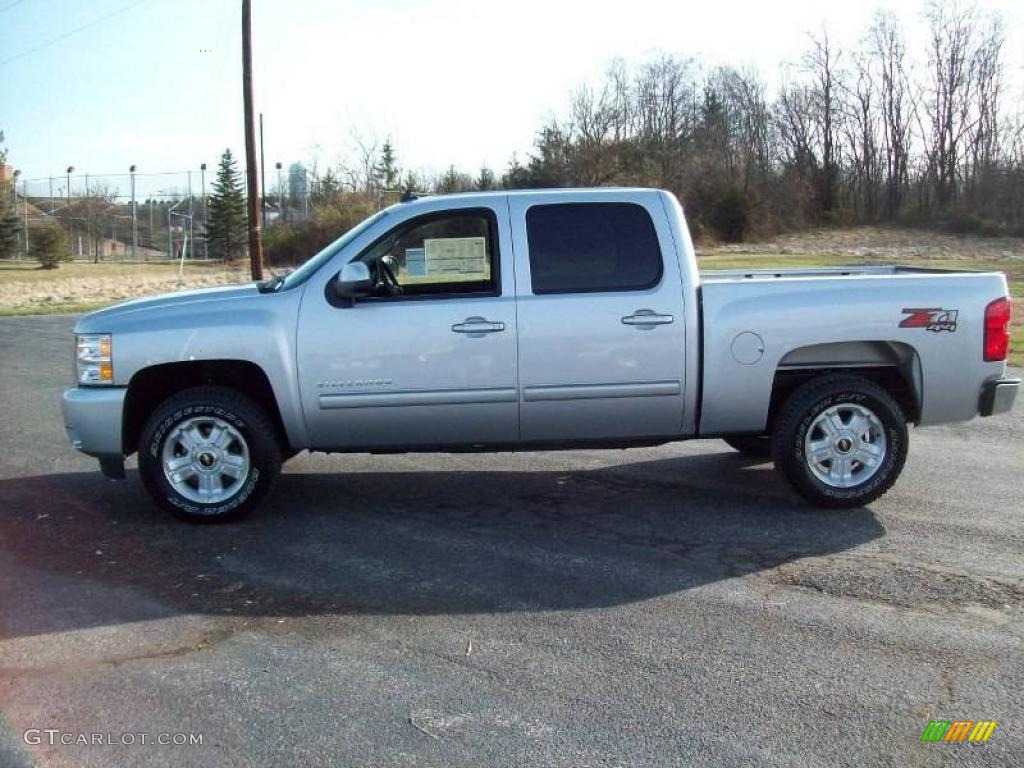 2010 Silverado 1500 LT Crew Cab 4x4 - Sheer Silver Metallic / Ebony photo #6