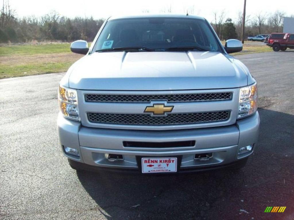 2010 Silverado 1500 LT Crew Cab 4x4 - Sheer Silver Metallic / Ebony photo #7