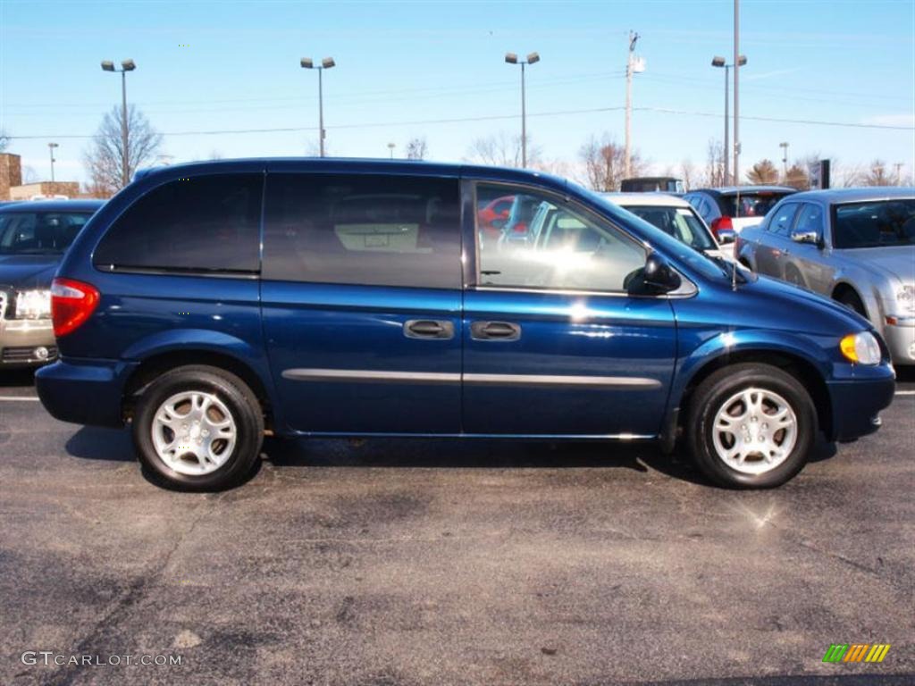 Blue Dodge Caravan