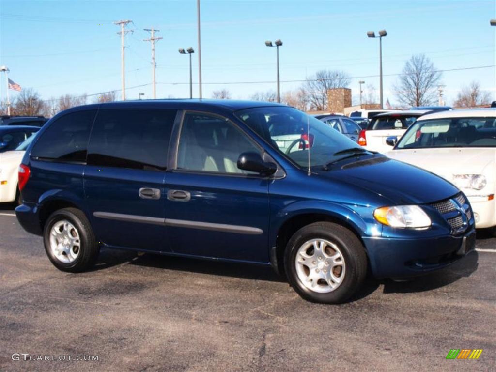 Midnight Blue Pearl 2003 Dodge Caravan SXT Exterior Photo #23679232
