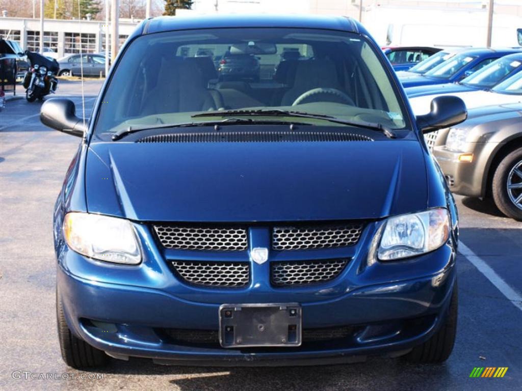Midnight Blue Pearl 2003 Dodge Caravan SXT Exterior Photo #23679457