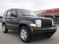 2009 Brilliant Black Crystal Pearl Jeep Liberty Sport  photo #1