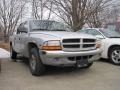 2001 Bright Silver Metallic Dodge Dakota SLT Quad Cab  photo #2