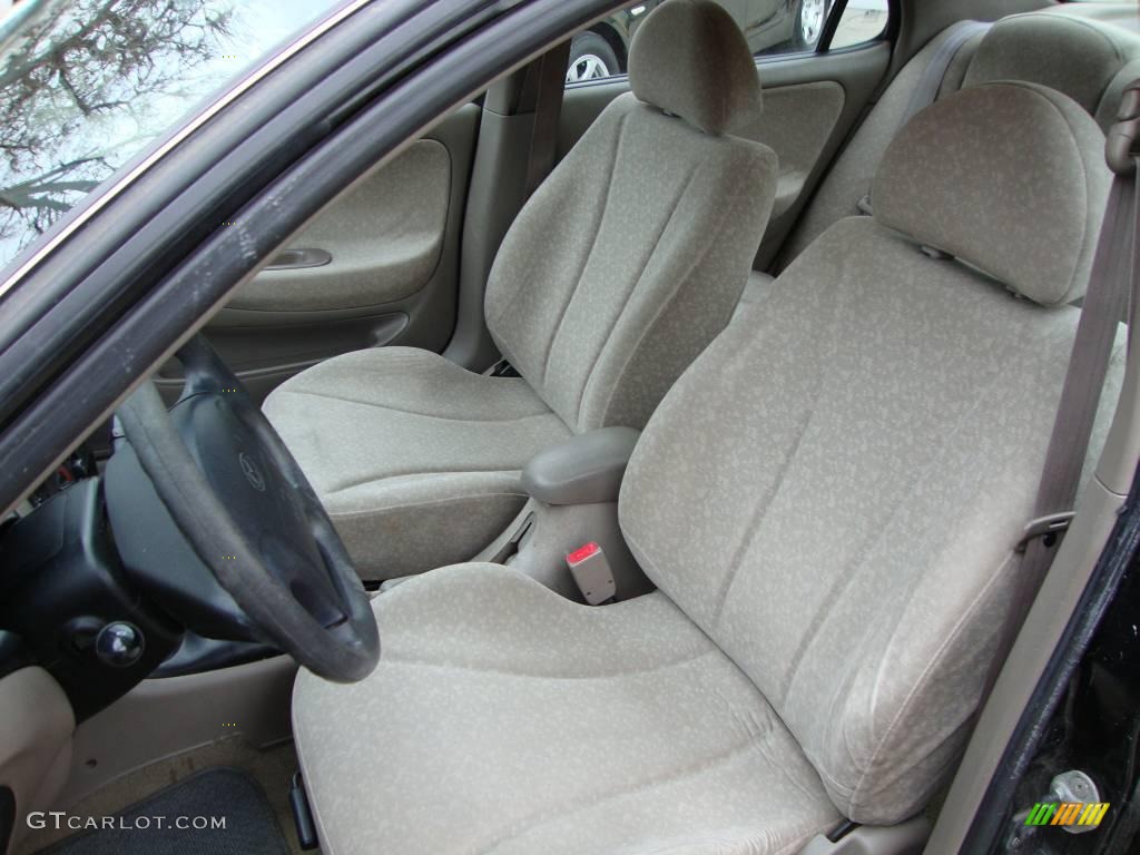 2000 Elantra GLS Sedan - Ebony Black / Beige photo #8