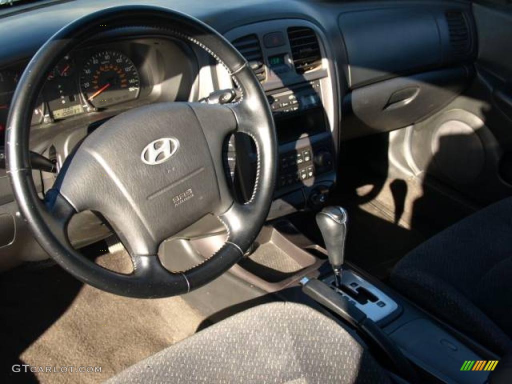 2003 Sonata  - Ardor Blue Metallic / Black photo #8