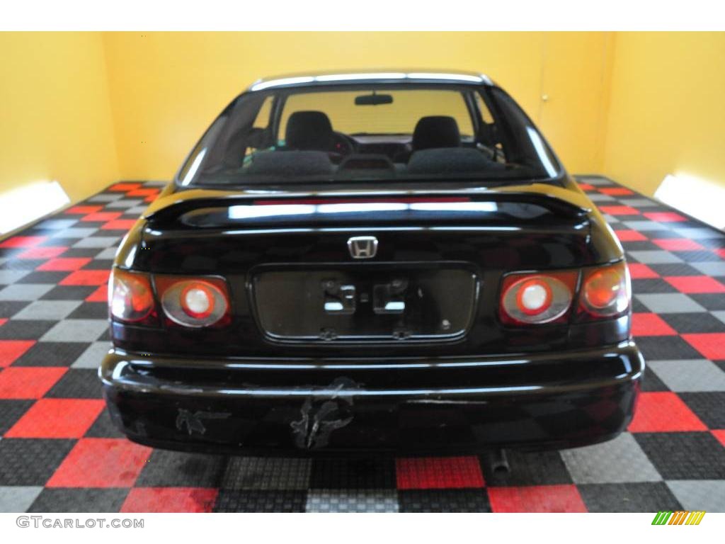 1996 Civic EX Coupe - Granada Black Pearl Metallic / Black photo #5