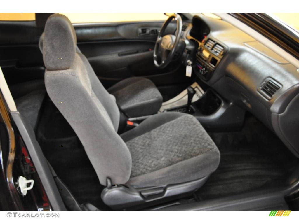 1996 Civic EX Coupe - Granada Black Pearl Metallic / Black photo #23