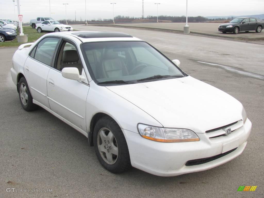 1999 Accord EX V6 Sedan - Taffeta White / Ivory photo #11