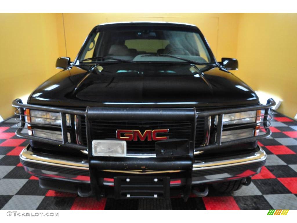 1996 Suburban SLT 4x4 - Onyx Black / Gray photo #2