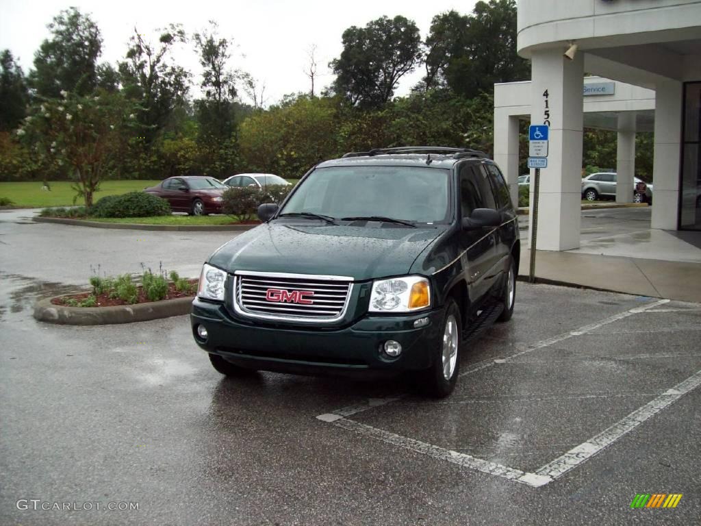2006 Envoy SLT - Emerald Green Metallic / Light Tan/Ebony Black photo #2