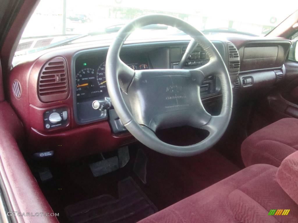 1997 C/K K1500 Silverado Extended Cab 4x4 - Black / Red photo #11