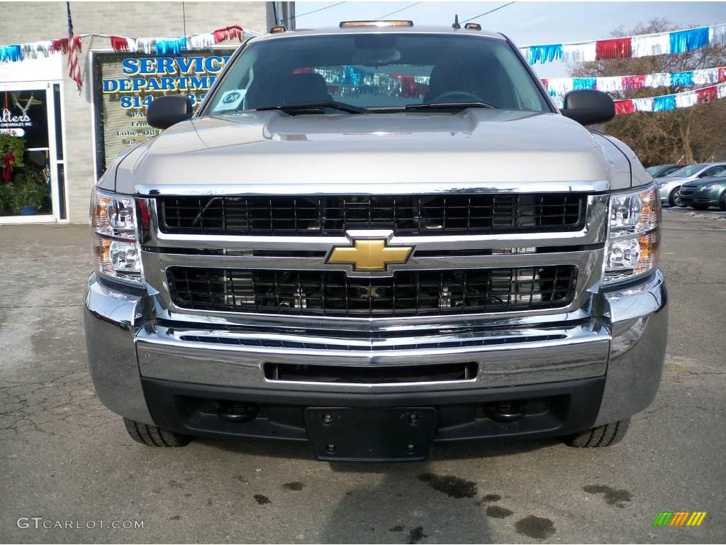 2009 Silverado 2500HD LT Extended Cab 4x4 - Silver Birch Metallic / Ebony photo #2