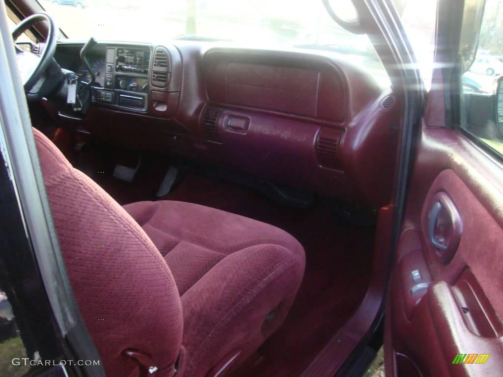 1997 C/K K1500 Silverado Extended Cab 4x4 - Black / Red photo #16