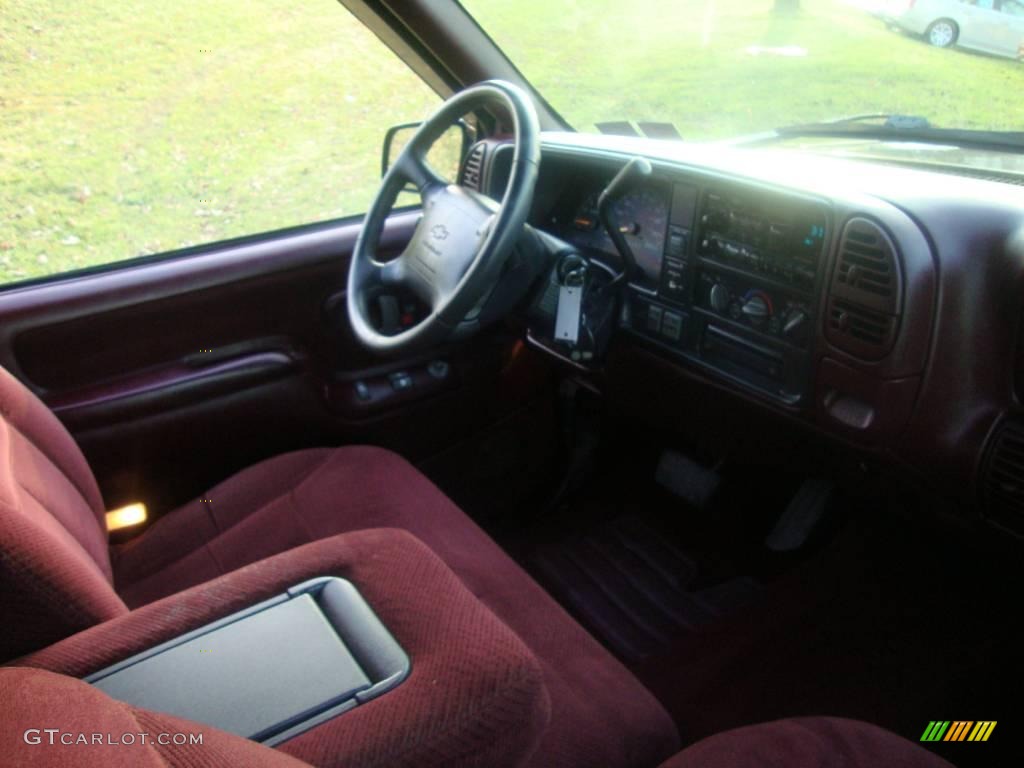 1997 C/K K1500 Silverado Extended Cab 4x4 - Black / Red photo #17