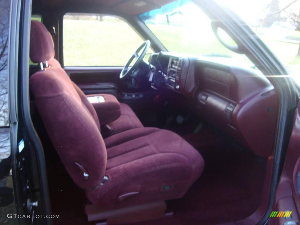 1997 C/K K1500 Silverado Extended Cab 4x4 - Black / Red photo #18