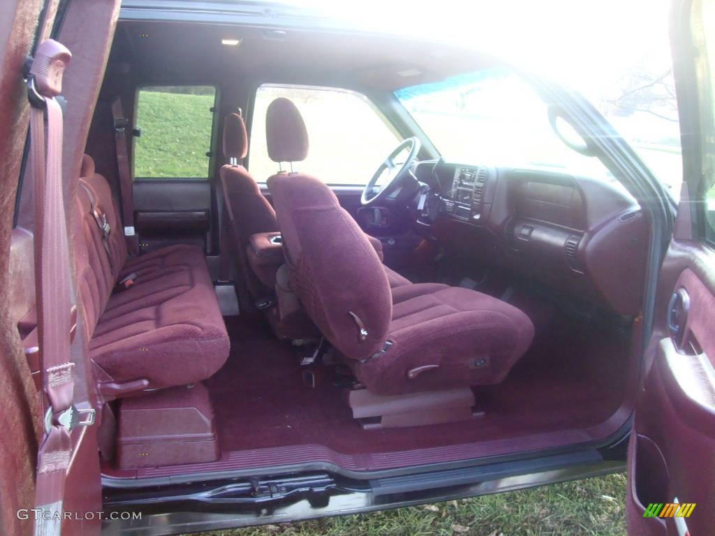 1997 C/K K1500 Silverado Extended Cab 4x4 - Black / Red photo #20