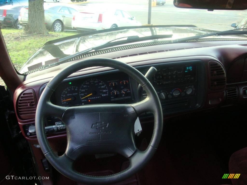 1997 C/K K1500 Silverado Extended Cab 4x4 - Black / Red photo #27