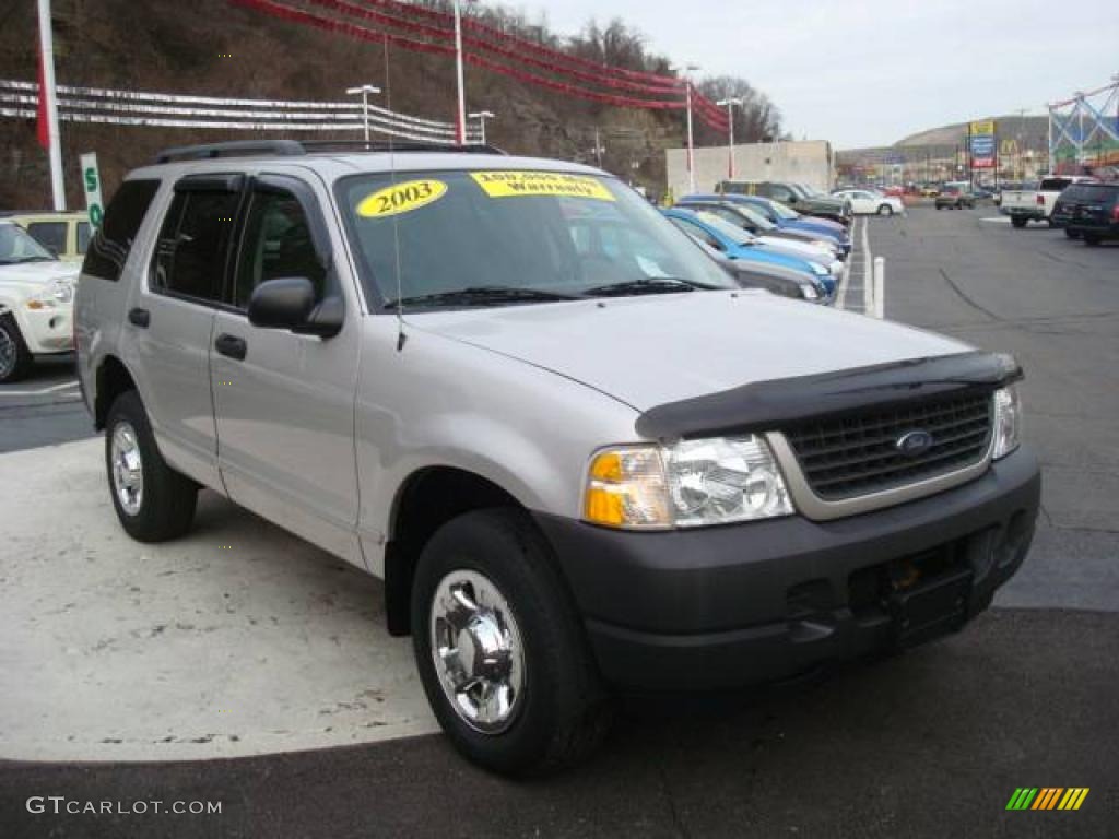 2003 Explorer XLS 4x4 - Silver Birch Metallic / Graphite Grey photo #6