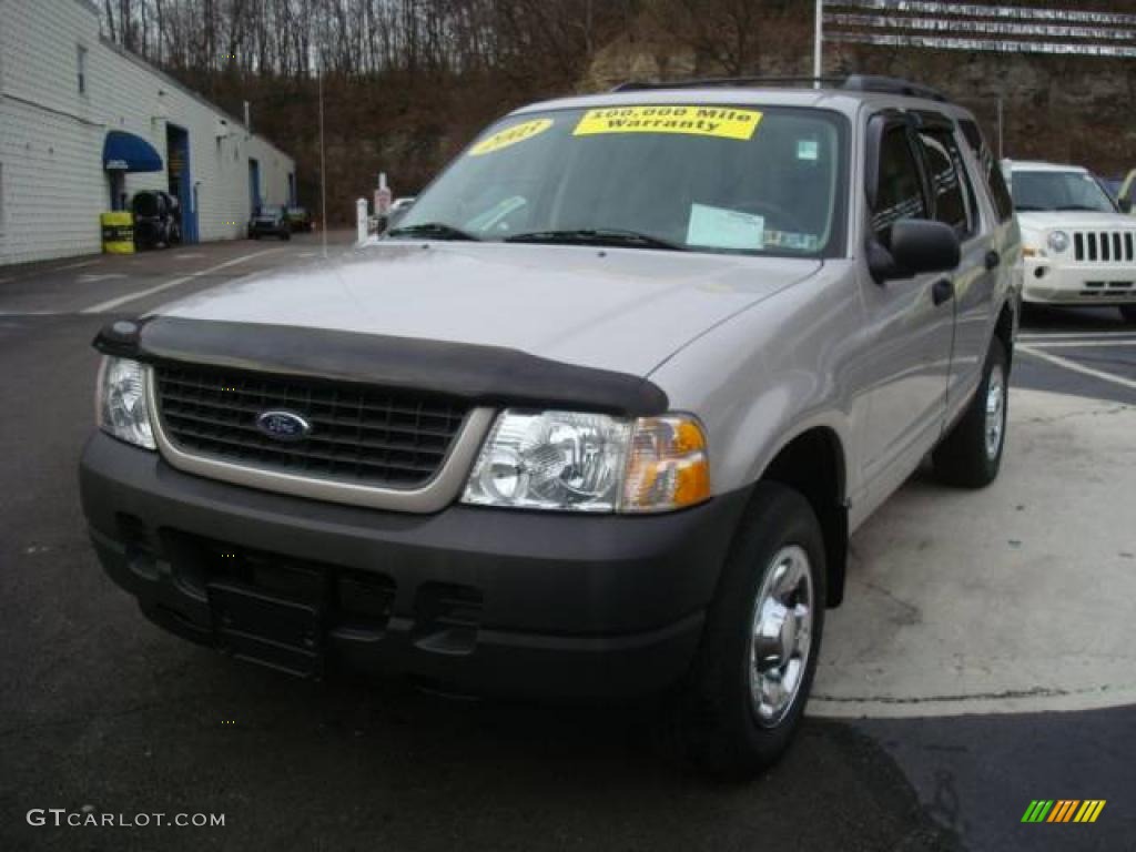 2003 Explorer XLS 4x4 - Silver Birch Metallic / Graphite Grey photo #8