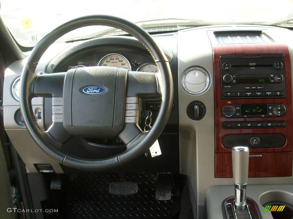 2006 F150 Lariat SuperCab 4x4 - Dark Stone Metallic / Black photo #2