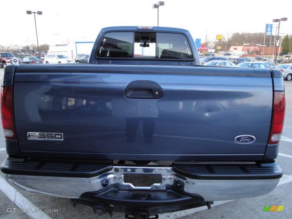 2007 F350 Super Duty Lariat Crew Cab Dually - Medium Wedgewood Blue Metallic / Medium Flint photo #4