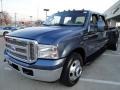 2007 Medium Wedgewood Blue Metallic Ford F350 Super Duty Lariat Crew Cab Dually  photo #7