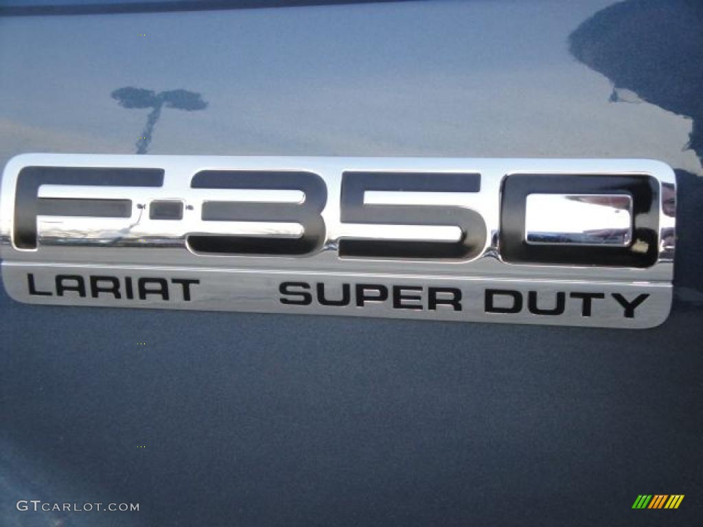 2007 F350 Super Duty Lariat Crew Cab Dually - Medium Wedgewood Blue Metallic / Medium Flint photo #9