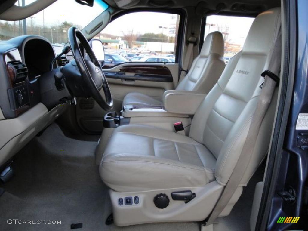 2007 F350 Super Duty Lariat Crew Cab Dually - Medium Wedgewood Blue Metallic / Medium Flint photo #16