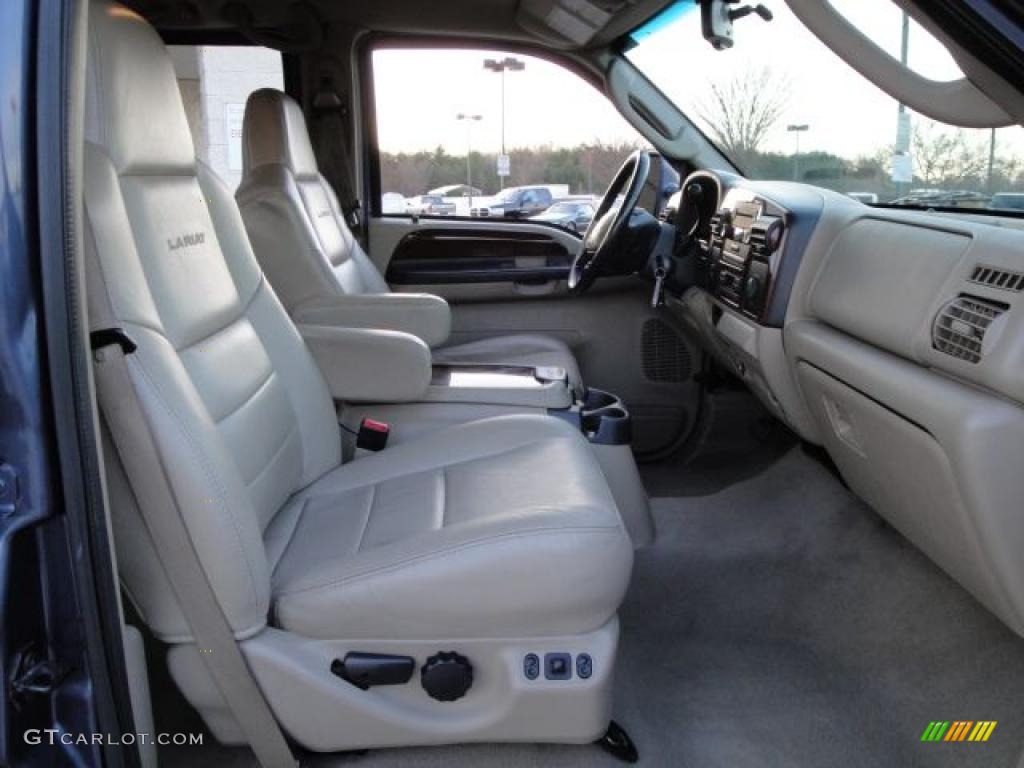 2007 F350 Super Duty Lariat Crew Cab Dually - Medium Wedgewood Blue Metallic / Medium Flint photo #22