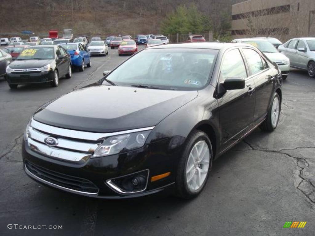 2010 Fusion SEL - Tuxedo Black Metallic / Medium Light Stone photo #7