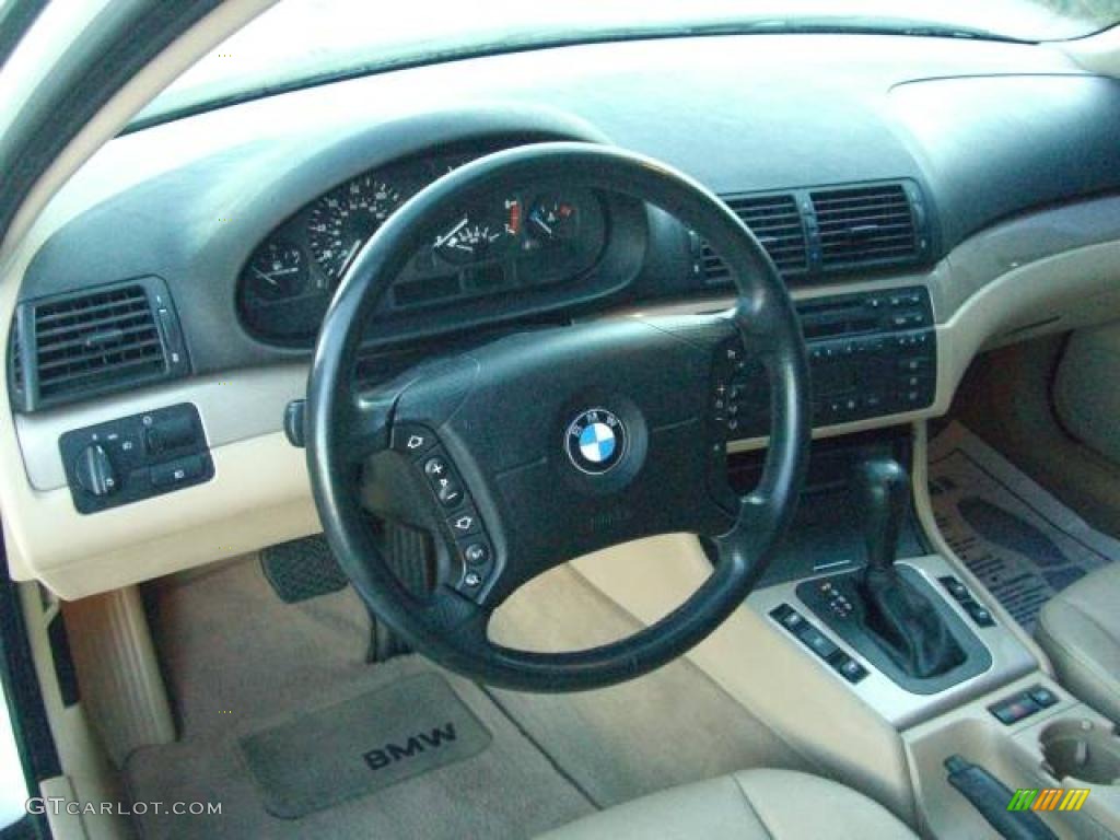 2001 3 Series 325i Sedan - Alpine White / Sand photo #28