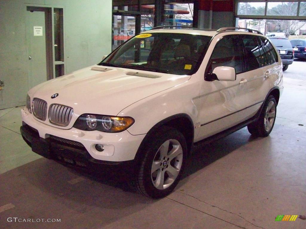 2006 X5 4.4i - Alpine White / Beige photo #3