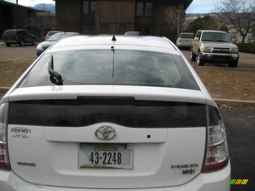 2005 Prius Hybrid - Super White / Ivory/Brown photo #8