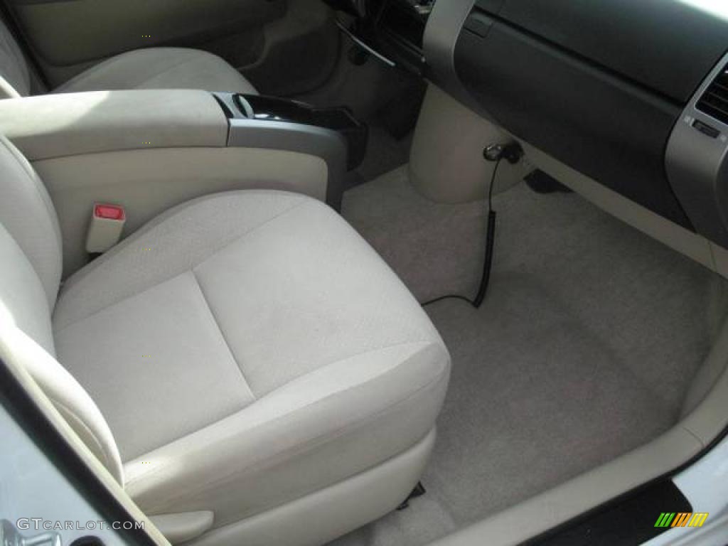 2005 Prius Hybrid - Super White / Ivory/Brown photo #12