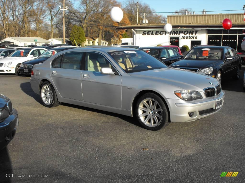 2006 7 Series 750Li Sedan - Titanium Silver Metallic / Basalt Grey/Flannel Grey photo #4