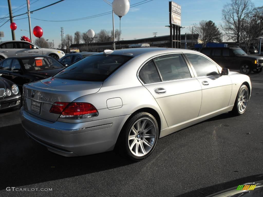 2006 7 Series 750Li Sedan - Titanium Silver Metallic / Basalt Grey/Flannel Grey photo #5