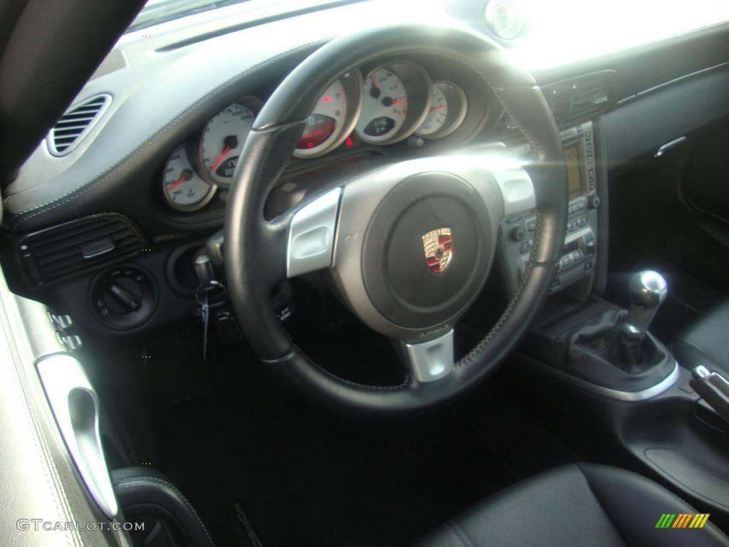2007 911 Turbo Coupe - Arctic Silver Metallic / Black photo #11