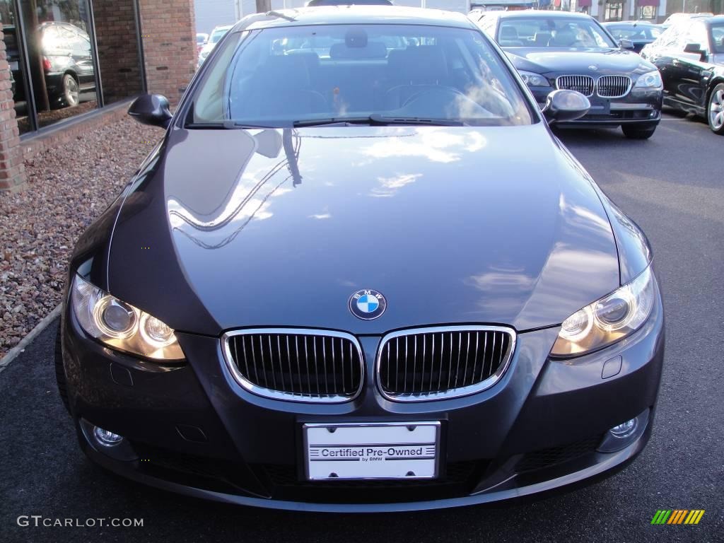 2007 3 Series 328xi Coupe - Sparkling Graphite Metallic / Black photo #2