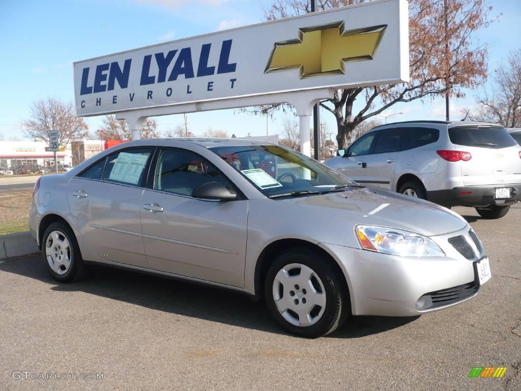 2006 G6 V6 Sedan - Liquid Silver Metallic / Ebony photo #1