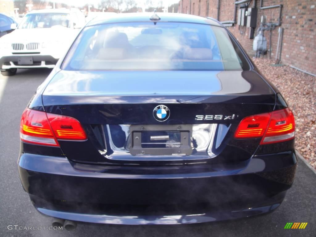 2007 3 Series 328xi Coupe - Monaco Blue Metallic / Saddle Brown/Black photo #5