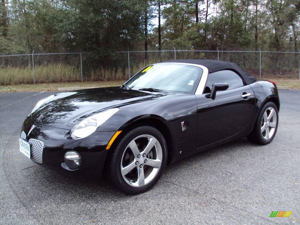 2006 Solstice Roadster - Mysterious Black / Steel/Sand photo #1