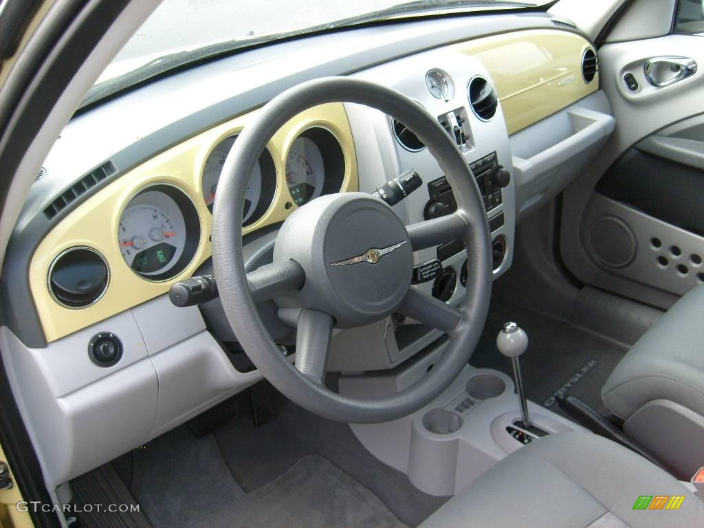 2007 PT Cruiser Touring - Pastel Yellow / Pastel Slate Gray photo #4