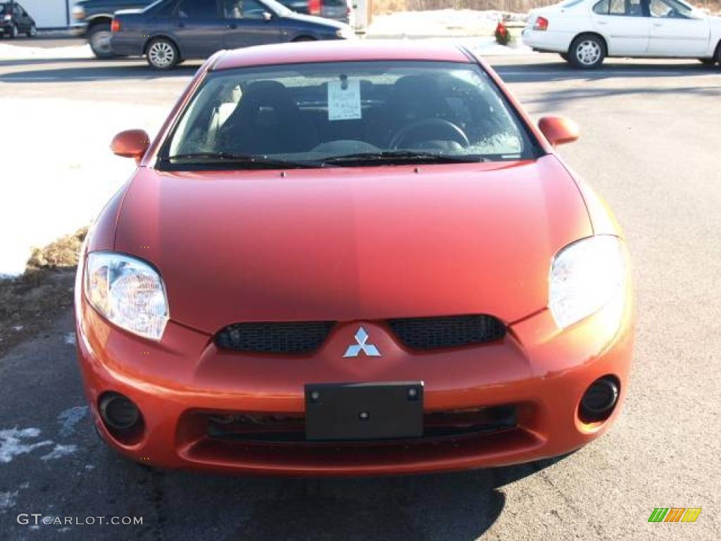 2008 Eclipse GS Coupe - Sunset Orange Pearlescent / Dark Charcoal photo #3