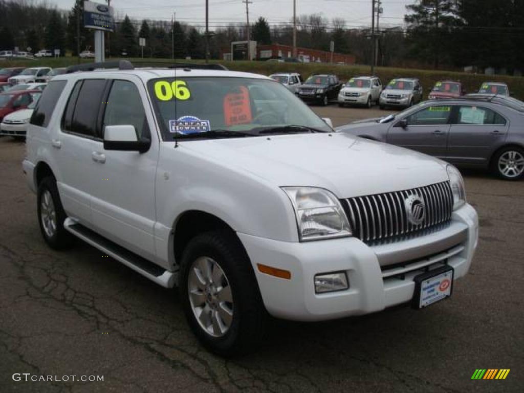 2006 Mountaineer Luxury AWD - Oxford White / Camel photo #6