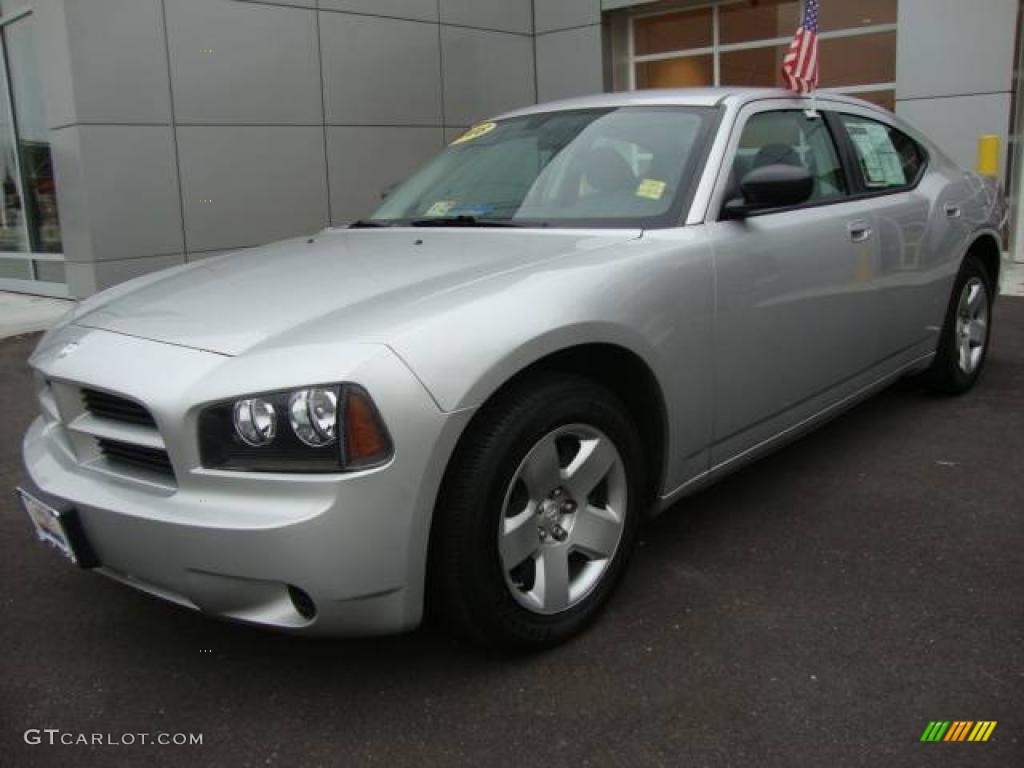 2008 Charger SE - Bright Silver Metallic / Dark Slate Gray photo #1